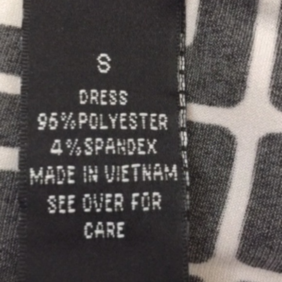 B & W Geometric Print Dress NWT - Picture 7 of 7